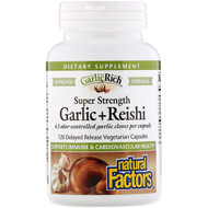 <img alt="Natural Factors, GarlicRich, Super Strength Garlic + Reishi, 120 Delayed Release Vegetarian Capsules" title="Natural Factors, GarlicRich, Super Strength Garlic + Reishi, 120 Delayed Release Vegetarian Capsules,068958023342"