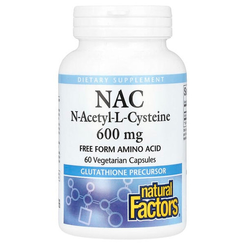 <img alt="Natural Factors, NAC, N-Acetyl-L-Cysteine, 600 mg, 60 Vegetarian Capsules" title="Natural Factors, NAC, N-Acetyl-L-Cysteine, 600 mg, 60 Vegetarian Capsules,068958028187"