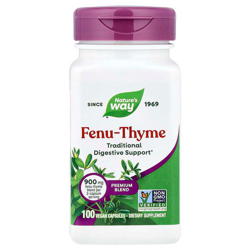 <img alt="Natures Way, Fenu-Thyme, 100 Vegan Capsules" title="Natures Way, Fenu-Thyme, 100 Vegan Capsules,033674003503"