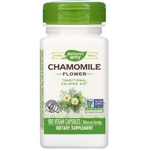 <img alt="Natures Way, Chamomile Flower, 350 mg, 100 Vegetarian Capsules" title="Natures Way, Chamomile Flower, 350 mg, 100 Vegetarian Capsules,033674116005"
