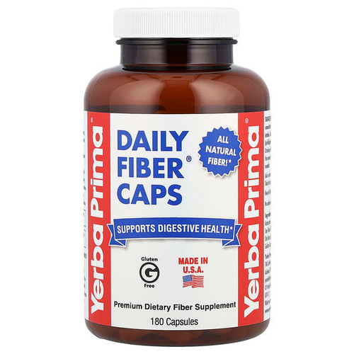 <img alt="Yerba Prima, Daily Fiber Caps, 180 Capsules" title="Yerba Prima, Daily Fiber Caps, 180 Capsules,046352001999"