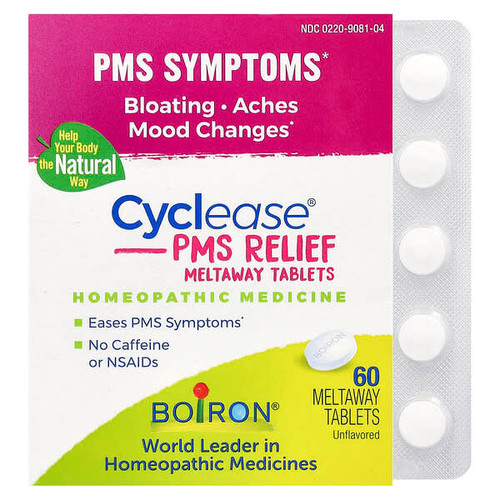 <img alt="Boiron, Cyclease PMS, Unflavored, 60 Meltaway Tablets" title="Boiron, Cyclease PMS, Unflavored, 60 Meltaway Tablets,306962615604"