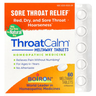<img alt="Boiron, ThroatCalm, Sore Throat Relief, For Ages 4+ Years, Unflavored, 60 Meltaway Tablets" title="Boiron, ThroatCalm, Sore Throat Relief, For Ages 4+ Years, Unflavored, 60 Meltaway Tablets,306969325049"
