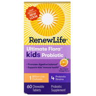 <img alt="Renew Life, Ultimate Flora, Kids Probiotic, Sun-Kissed Orange, 1 Billion Live Cultures, 60 Chewable Tablets" title="Renew Life, Ultimate Flora, Kids Probiotic, Sun-Kissed Orange, 1 Billion Live Cultures, 60 Chewable Tablets,631257157195"