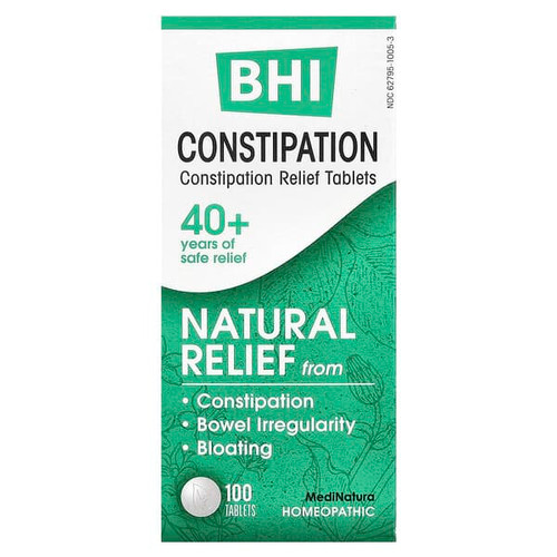 <img alt="MediNatura, BHI, Constipation Relief, 100 Tablets" title="MediNatura, BHI, Constipation Relief, 100 Tablets,787647100163"