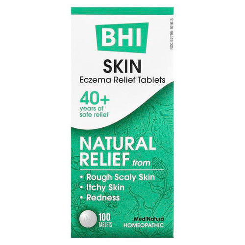 <img alt="MediNatura, BHI, Skin Eczema Relief Tablets, 100 Tablets" title="MediNatura, BHI, Skin Eczema Relief Tablets, 100 Tablets,787647100613"