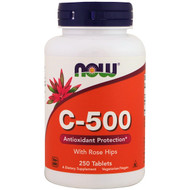 <img alt="Now Foods, C-500 With Rose Hips, 250 Tablets" title="Now Foods, C-500 With Rose Hips, 250 Tablets,733739006721"