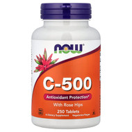 <img alt="NOW Foods, C-500 with Rose Hips, 250 Tablets" title="NOW Foods, C-500 with Rose Hips, 250 Tablets,733739006721"
