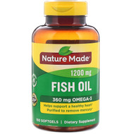 <img alt="Nature Made, Fish Oil, 1200 mg, 100 Softgels" title="Nature Made, Fish Oil, 1200 mg, 100 Softgels,031604013288"