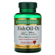 <img alt="Natures Bounty, Fish Oil + D3, 90 Rapid Release Softgels" title="Natures Bounty, Fish Oil + D3, 90 Rapid Release Softgels,074312194054"