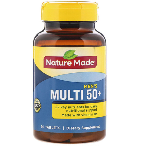 <img alt="Nature Made, Mens Multi 50+, 90 Tablets" title="Nature Made, Mens Multi 50+, 90 Tablets,031604017903"