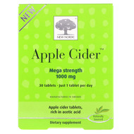 <img alt="New Nordic, Apple Cider, 1000 mg, 30 Tablets" title="New Nordic, Apple Cider, 1000 mg, 30 Tablets,741805720112"
