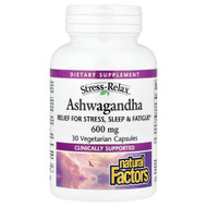 <img alt="Natural Factors, Stress-Relax, Ashwagandha, 600 mg, 30 Vegetarian Capsules" title="Natural Factors, Stress-Relax, Ashwagandha, 600 mg, 30 Vegetarian Capsules,068958028330"