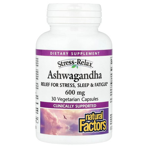<img alt="Natural Factors, Stress-Relax, Ashwagandha, 600 mg, 30 Vegetarian Capsules" title="Natural Factors, Stress-Relax, Ashwagandha, 600 mg, 30 Vegetarian Capsules,068958028330"