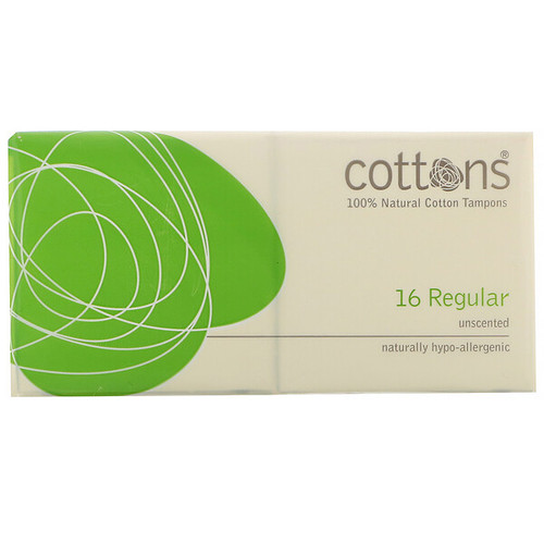 <img alt="Cottons Comforts, 100% Natural Cotton Tampons, Regular, Unscented, 16 Tampons" title="Cottons Comforts, 100% Natural Cotton Tampons, Regular, Unscented, 16 Tampons,9318153001807"
