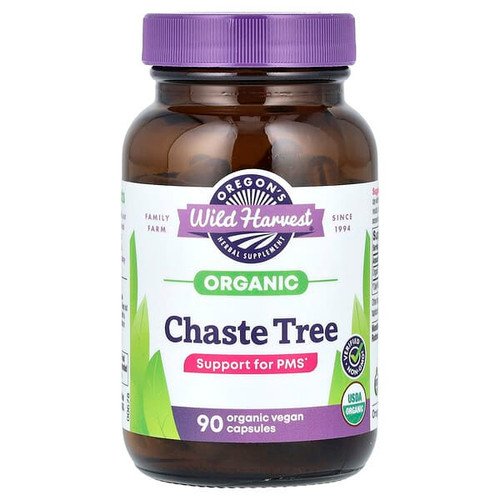 <img alt="Oregons Wild Harvest, Organic Chaste Tree, 90 Vegan Capsules (440 mg per Capsule)" title="Oregons Wild Harvest, Organic Chaste Tree, 90 Vegan Capsules (440 mg per Capsule),706195004426"