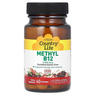 <img alt="Country Life, Methyl B12, Cherry, 1,000 mcg, 60 Lozenges" title="Country Life, Methyl B12, Cherry, 1,000 mcg, 60 Lozenges,015794063001"