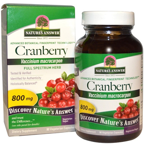 <img alt="Natures Answer, Cranberry, 800 mg, 90 Vegetarian Capsules" title="Natures Answer, Cranberry, 800 mg, 90 Vegetarian Capsules,083000161582"