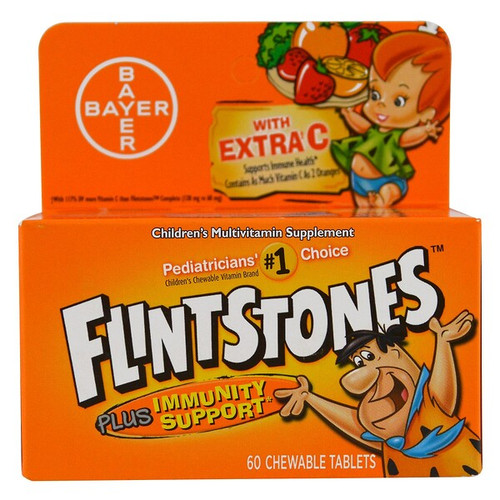 <img alt="Flintstones, Childrens Multivitamin, Plus Immune Support, Fruit Flavors, 60 Chewable Tablets" title="Flintstones, Childrens Multivitamin, Plus Immune Support, Fruit Flavors, 60 Chewable Tablets,016500086192"