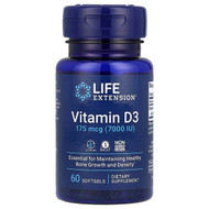 <img alt="Life Extension, Vitamin D3, 175 mcg (7,000 IU), 60 Softgels" title="Life Extension, Vitamin D3, 175 mcg (7,000 IU), 60 Softgels,737870171867"