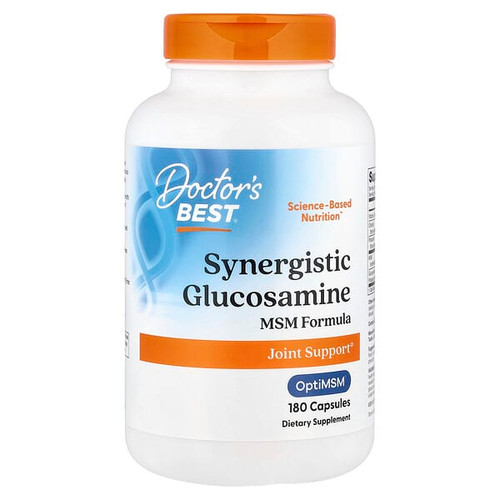 <img alt="Doctors Best, Synergistic Glucosamine MSM Formula with OptiMSM, 180 Capsules" title="Doctors Best, Synergistic Glucosamine MSM Formula with OptiMSM, 180 Capsules,753950000704"