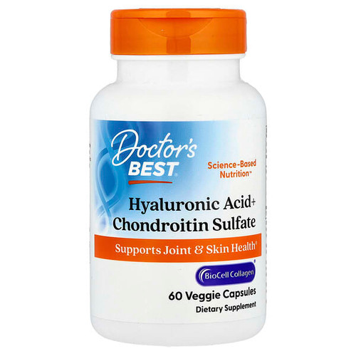 <img alt="Doctors Best, Hyaluronic Acid + Chondroitin Sulfate with BioCell Collagen, 60 Veggie Capsules" title="Doctors Best, Hyaluronic Acid + Chondroitin Sulfate with BioCell Collagen, 60 Veggie Capsules,753950001466"