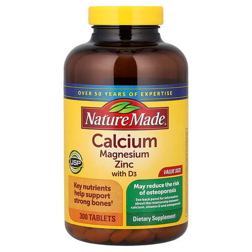 <img alt="Nature Made, Calcium Magnesium Zinc with Vitamin D3, 300 Tablets" title="Nature Made, Calcium Magnesium Zinc with Vitamin D3, 300 Tablets,031604018931"