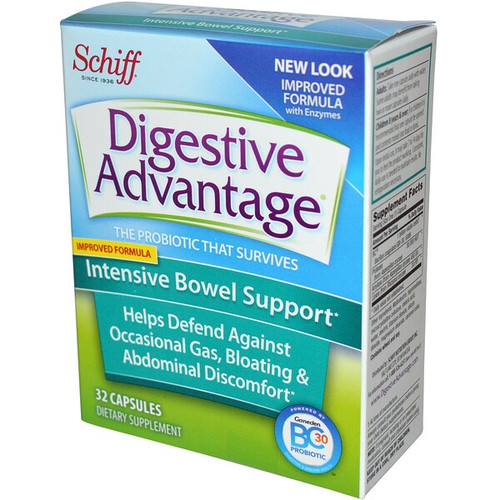 <img alt="Schiff, Digestive Advantage, Intensive Bowel Support, 32 Capsules" title="Schiff, Digestive Advantage, Intensive Bowel Support, 32 Capsules,815066001164"