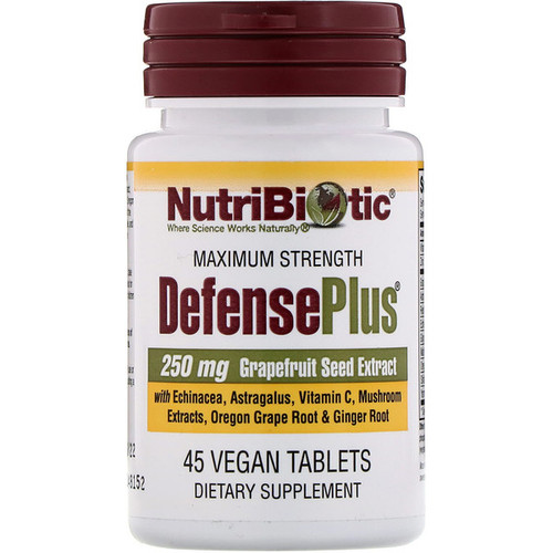 <img alt="NutriBiotic, DefensePlus, Maximum Strength, 45 Vegan Tablets" title="NutriBiotic, DefensePlus, Maximum Strength, 45 Vegan Tablets,728177010140"