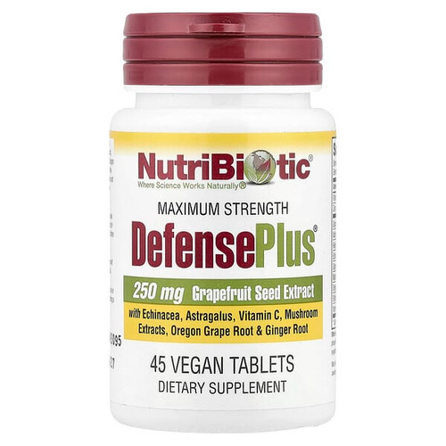 <img alt="NutriBiotic, DefensePlus, Maximum Strength, 45 Vegan Tablets" title="NutriBiotic, DefensePlus, Maximum Strength, 45 Vegan Tablets,728177010140"