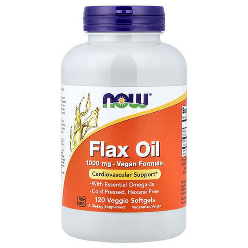 <img alt="NOW Foods, Flax Oil, 1,000 mg, 120 Veggie Softgels" title="NOW Foods, Flax Oil, 1,000 mg, 120 Veggie Softgels,733739017734"