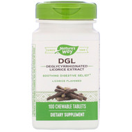 <img alt="Natures Way, DGL, Deglycyrrhizinated Licorice Extract, Licorice Flavored, 100 Chewable Tablets" title="Natures Way, DGL, Deglycyrrhizinated Licorice Extract, Licorice Flavored, 100 Chewable Tablets,763948090013"