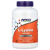 <img alt="NOW Foods, L-Lysine, 500 mg, 250 Tablets" title="NOW Foods, L-Lysine, 500 mg, 250 Tablets,733739001023"