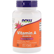 <img alt="Now Foods, Vitamin A, 25,000 IU, 250 Softgels" title="Now Foods, Vitamin A, 25,000 IU, 250 Softgels,733739003423"