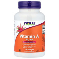 <img alt="NOW Foods, Vitamin A, 7,500 mcg (25,000 IU), 250 Softgels" title="NOW Foods, Vitamin A, 7,500 mcg (25,000 IU), 250 Softgels,733739003423"