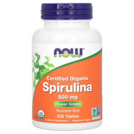 <img alt="NOW Foods, Certified Organic Spirulina, 500 mg, 200 Tablets" title="NOW Foods, Certified Organic Spirulina, 500 mg, 200 Tablets,733739026989"