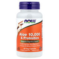 <img alt="NOW Foods, Aloe 10,000 & Probiotics, 60 Veg Capsules" title="NOW Foods, Aloe 10,000 & Probiotics, 60 Veg Capsules,733739030290"