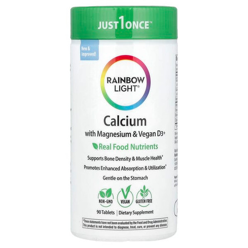 <img alt="Rainbow Light, Calcium with Magnesium & Vitamin D3+, 90 Tablets" title="Rainbow Light, Calcium with Magnesium & Vitamin D3+, 90 Tablets,021888109517"