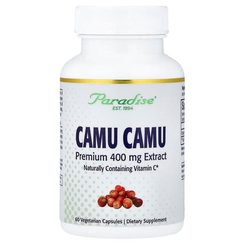 <img alt="Paradise Herbs, Camu Camu Extract, 400 mg, 60 Vegetarian Capsules" title="Paradise Herbs, Camu Camu Extract, 400 mg, 60 Vegetarian Capsules,601944778095"