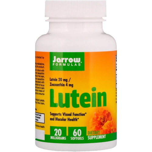 <img alt="Jarrow Formulas, Lutein, 20 mg, 60 Softgels" title="Jarrow Formulas, Lutein, 20 mg, 60 Softgels,790011120254"