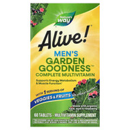 <img alt="Natures Way, Alive Garden Goodness, Mens Complete Multivitamin, 60 Tablets" title="Natures Way, Alive Garden Goodness, Mens Complete Multivitamin, 60 Tablets,033674121122"