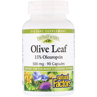 <img alt="Natural Factors, Olive Leaf, 500 mg, 90 Capsules" title="Natural Factors, Olive Leaf, 500 mg, 90 Capsules,068958045702"