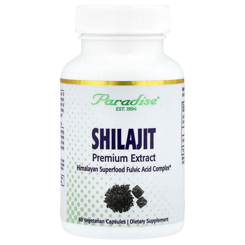 <img alt="Paradise Herbs, Shilajit Premium Extract, 250 mg, 60 Vegetarian Capsules" title="Paradise Herbs, Shilajit Premium Extract, 250 mg, 60 Vegetarian Capsules,601944778187"