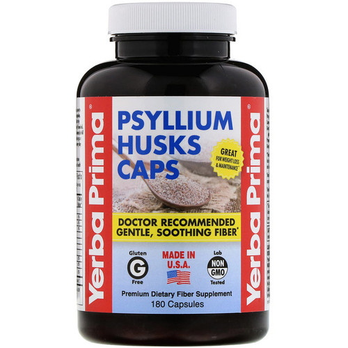 <img alt="Yerba Prima, Psyllium Husks Caps, 180 Capsules" title="Yerba Prima, Psyllium Husks Caps, 180 Capsules,046352001067"