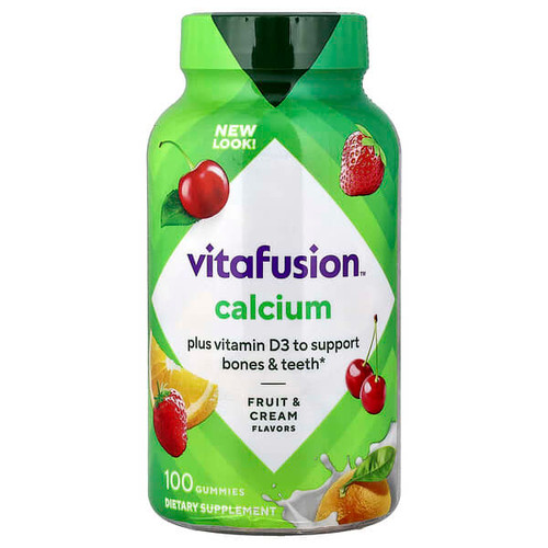 <img alt="VitaFusion, Calcium Gummies, Fruit & Cream, 100 Gummies" title="VitaFusion, Calcium Gummies, Fruit & Cream, 100 Gummies,027917019512"