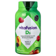 <img alt="VitaFusion, Vitamin D3, Berry & Peach, 150 Gummies (25 mcg per Gummy)" title="VitaFusion, Vitamin D3, Berry & Peach, 150 Gummies (25 mcg per Gummy),027917021348"