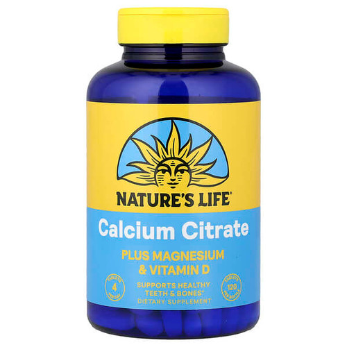 <img alt="Natures Life, Calcium Citrate, Plus Magnesium & Vitamin D, 120 Tablets" title="Natures Life, Calcium Citrate, Plus Magnesium & Vitamin D, 120 Tablets,040647007482"