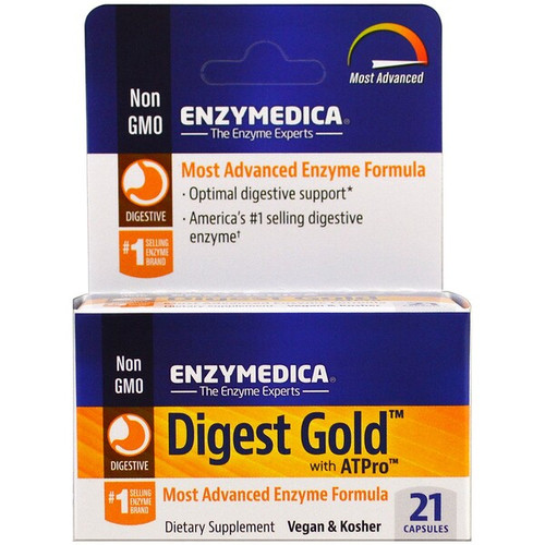 <img alt="Enzymedica, Digest Gold with ATPro, 21 Capsules" title="Enzymedica, Digest Gold with ATPro, 21 Capsules,670480241509"