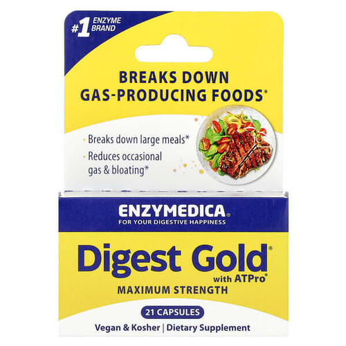 <img alt="Enzymedica, Digest Gold with ATPro, Maximum Strength , 21 Capsules" title="Enzymedica, Digest Gold with ATPro, Maximum Strength , 21 Capsules,670480241509"