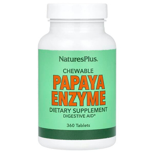 <img alt="NaturesPlus, Chewable Papaya Enzyme , 360 Tablets" title="NaturesPlus, Chewable Papaya Enzyme , 360 Tablets,097467044623"
